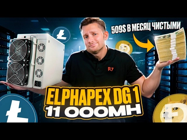 МАЙНИНГ LTC и Dogecoin БОЛЬШОЙ обзор Elphapex DG1 на 11G и 14,4G