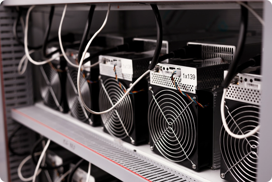 Майнеры внутри контейнера